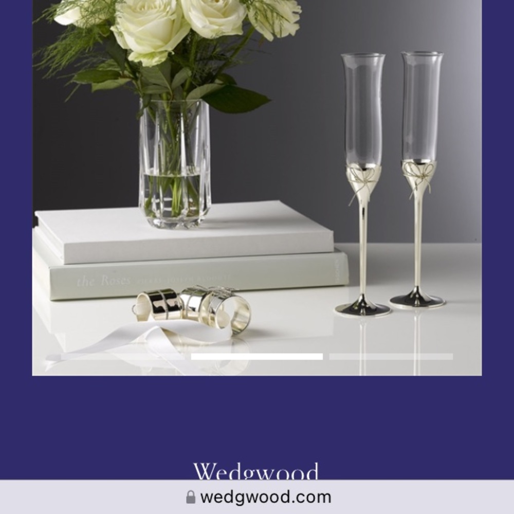 Vera wang toasting flutes